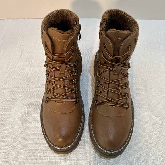 Patrizia by Spring Step Janecet Brown Lace-Up Ankle Boots - Picture 4 of 15